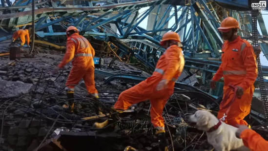A crane accident at Thane left 17 dead and 3 injured last night