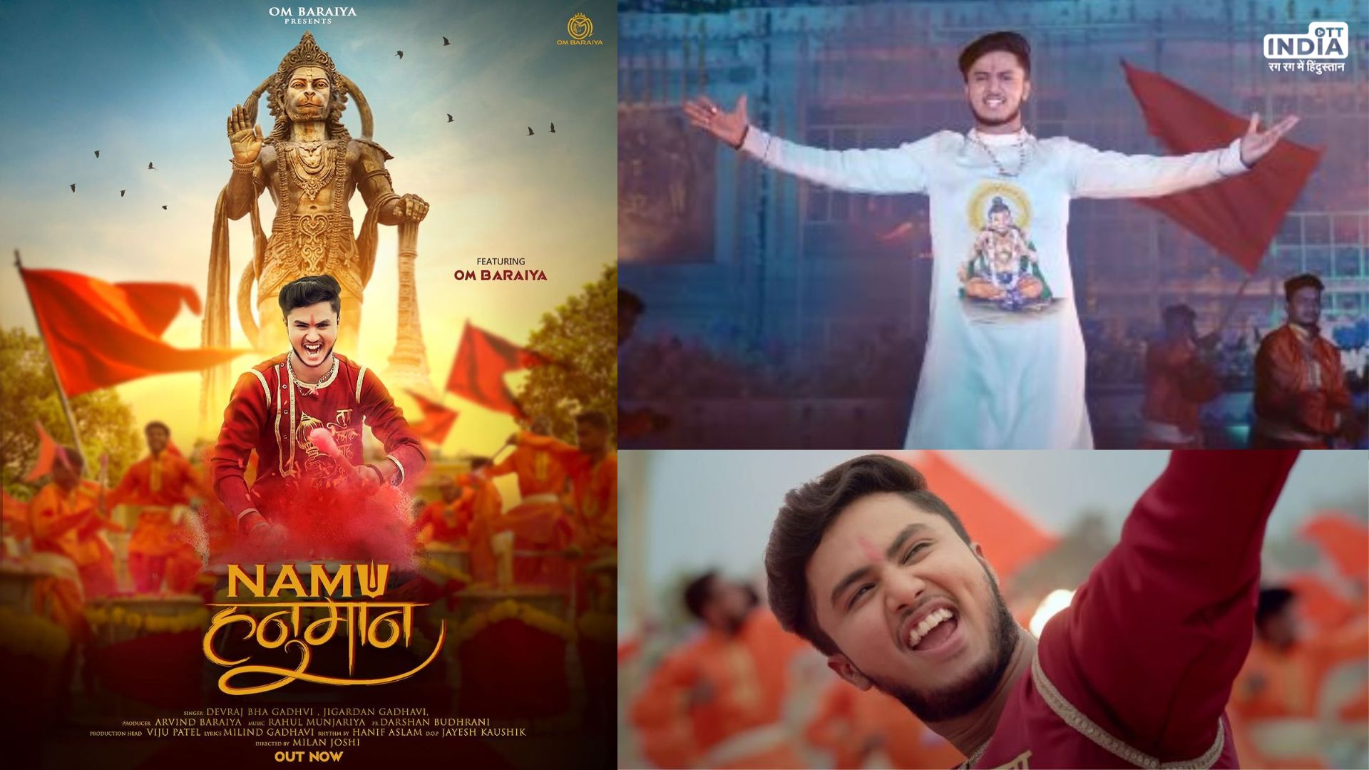 Om Baraiyas melodic tribute, Namu Hanuman launched in the divine ambience of Sarangpur Hanumanji Temple