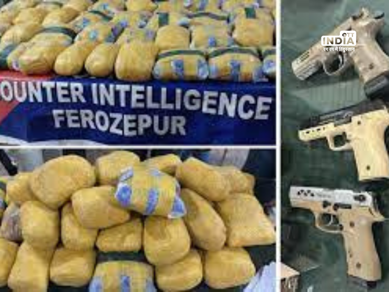 In one of the years largest busts, 77 kg of heroin was recovered in Punjab, and four people were arrested