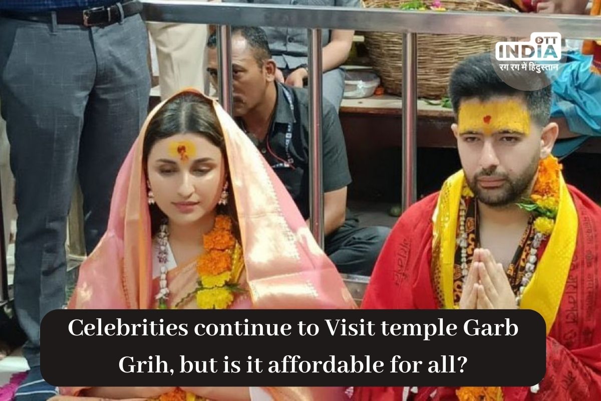 Parineeti Chopra with Raghav Chadha offered prayer at Mahakaleshwar  Temple