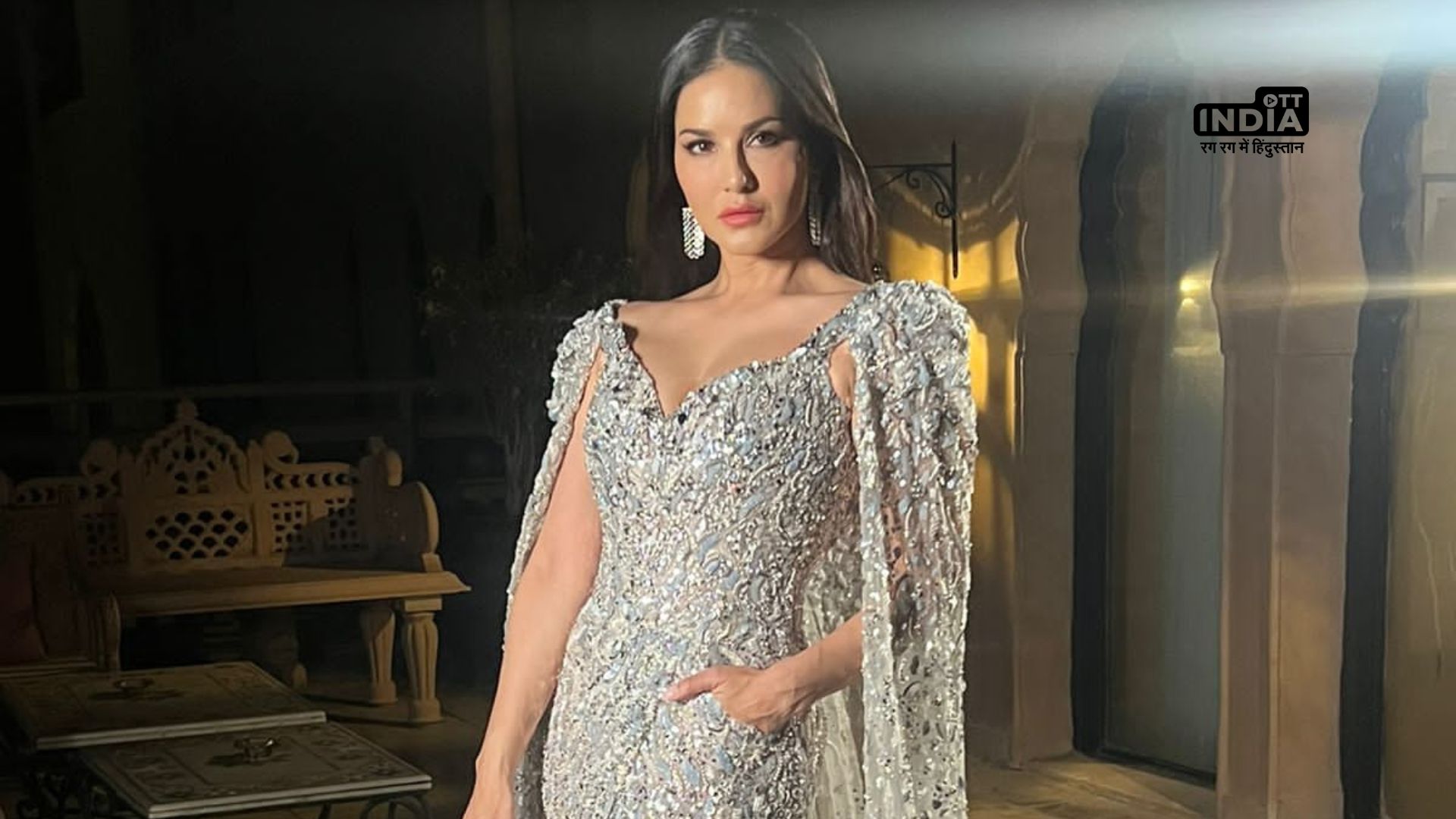 Sunny Leone shines bright as the Showstopper in Michael Cincos dazzling creation