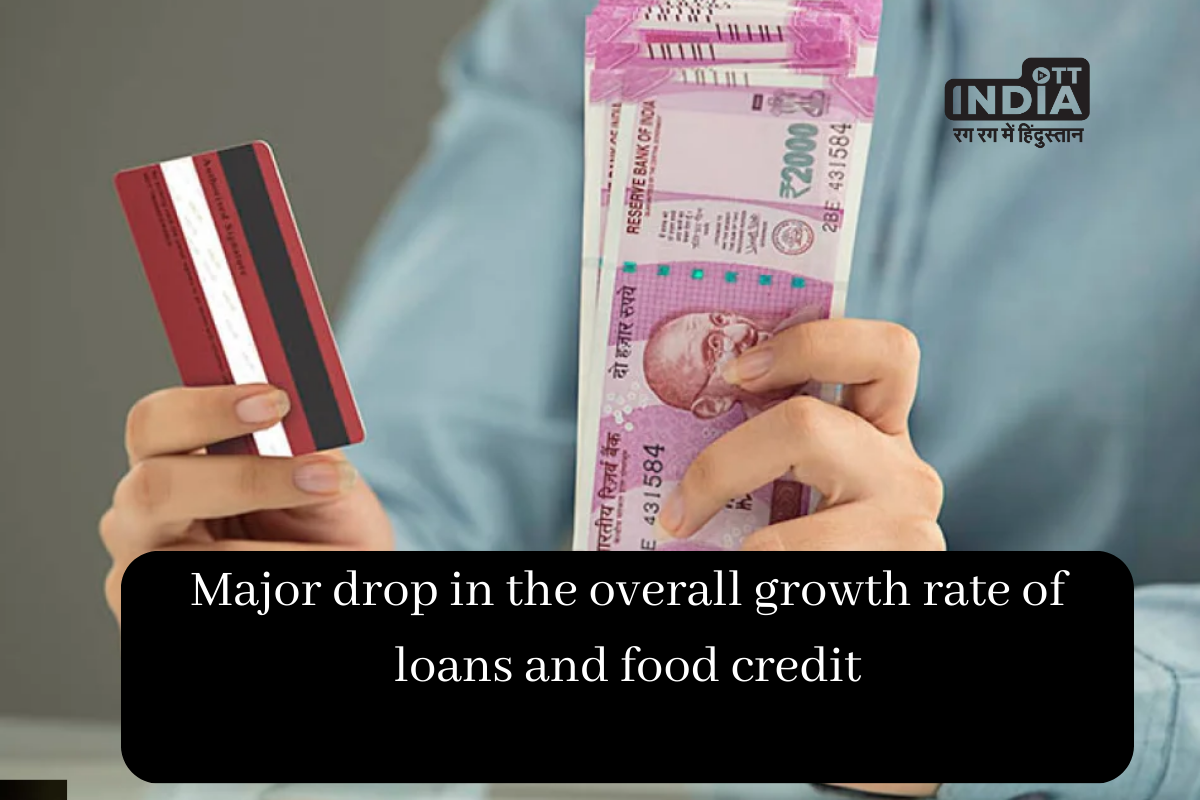 Major drop in the overall growth rate of loans and food credit