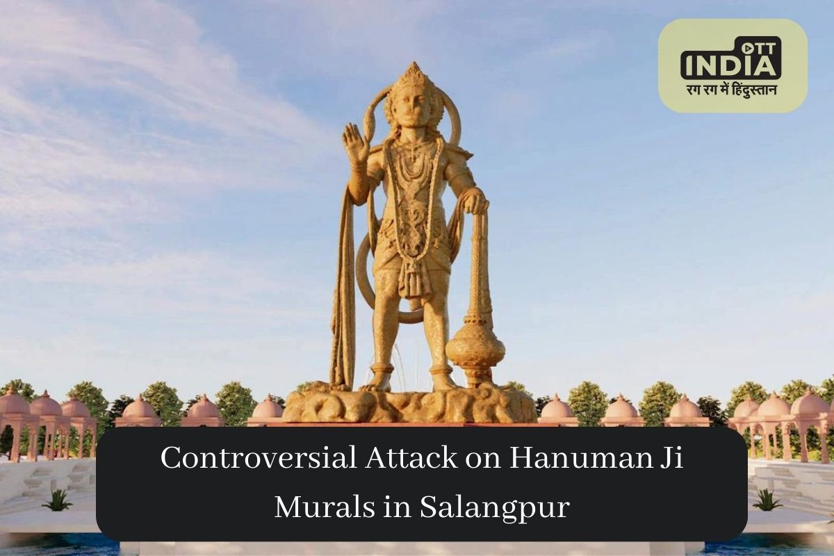 Man smears Black paint over controversial Hanuman Ji mural