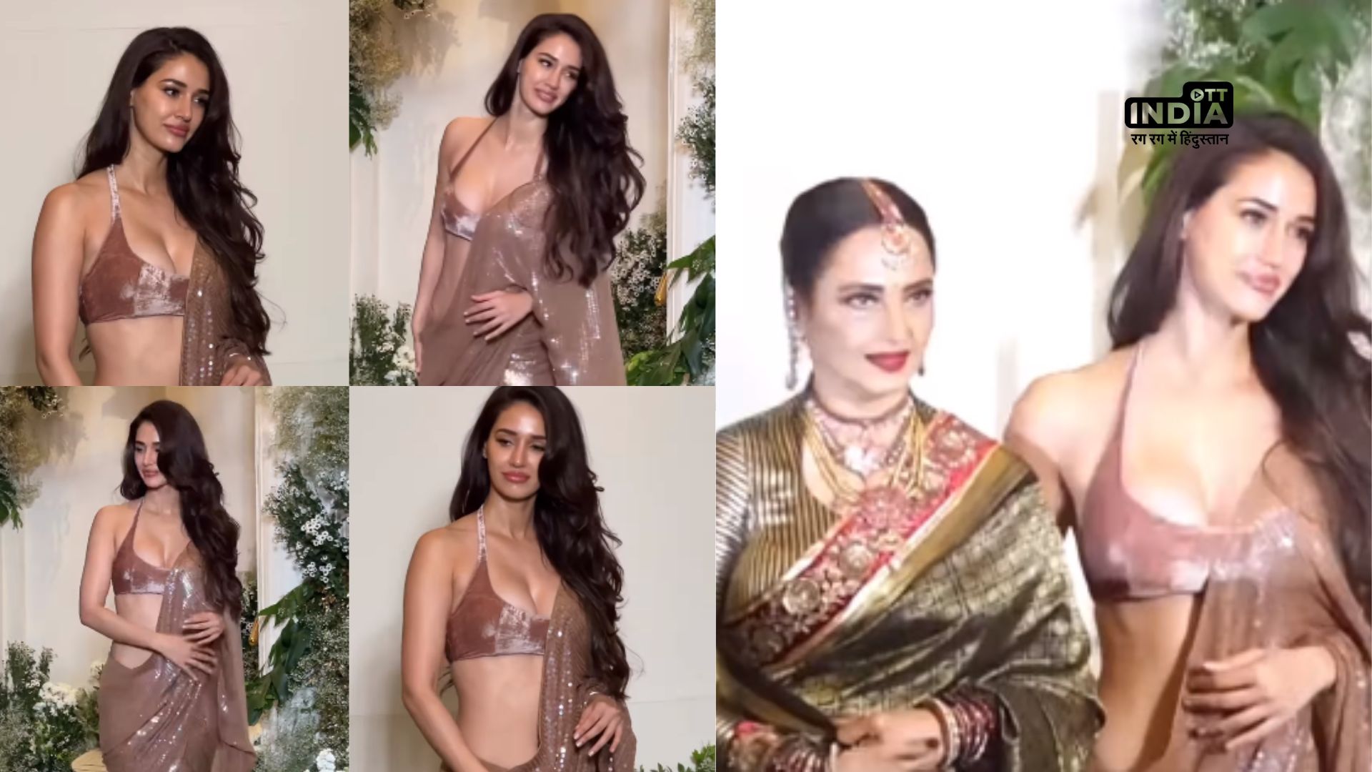 Disha Patani stuns in brown saree; netizens says Har baar same look hota hai