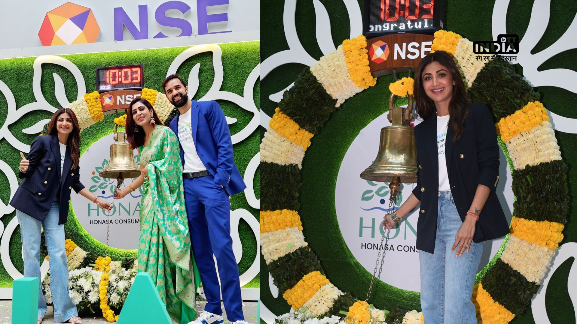 Shilpa Shetty rings NSE IPO Bell, elevating her entrepreneurial journey