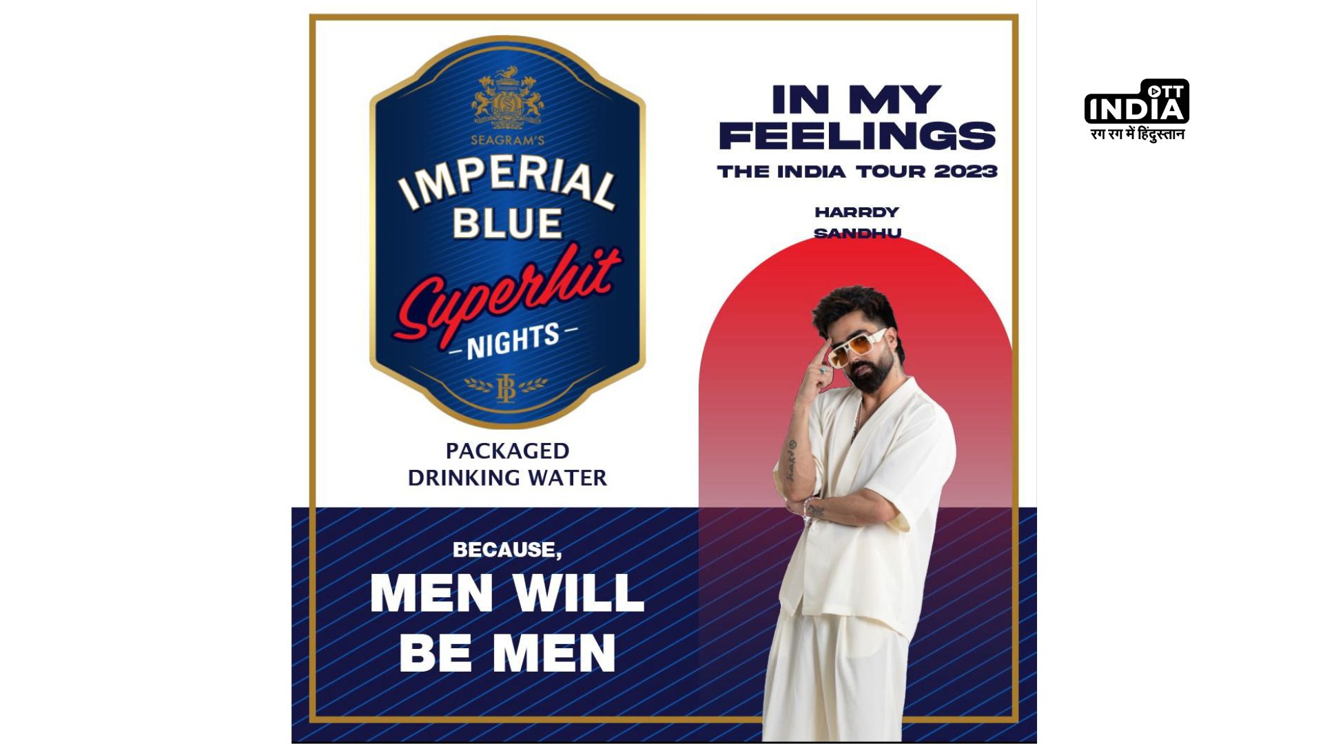 Imperial Blue Superhit Nights joins forces with Harrdy Sandhu for his ‘In My Feelings’ Tour