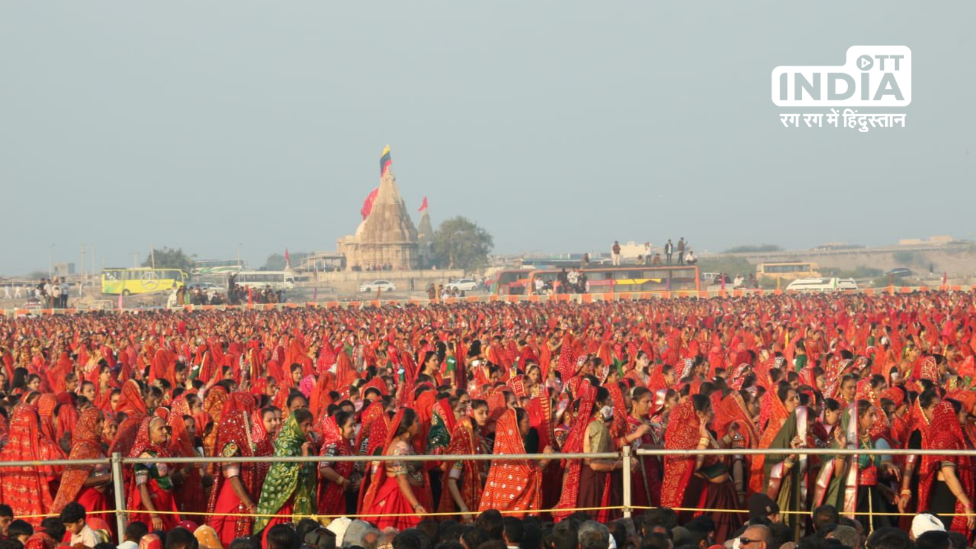 In Dwarka, more than 37,000 women from the Ahir tribe participated in raas garba: Watch the video here