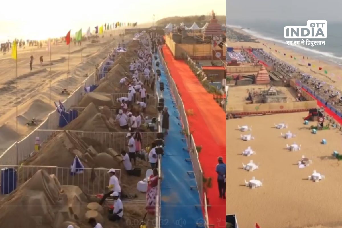 Odisha-13th International Sand Art Festival Unveils on Puris Chandrabhaga Beach
