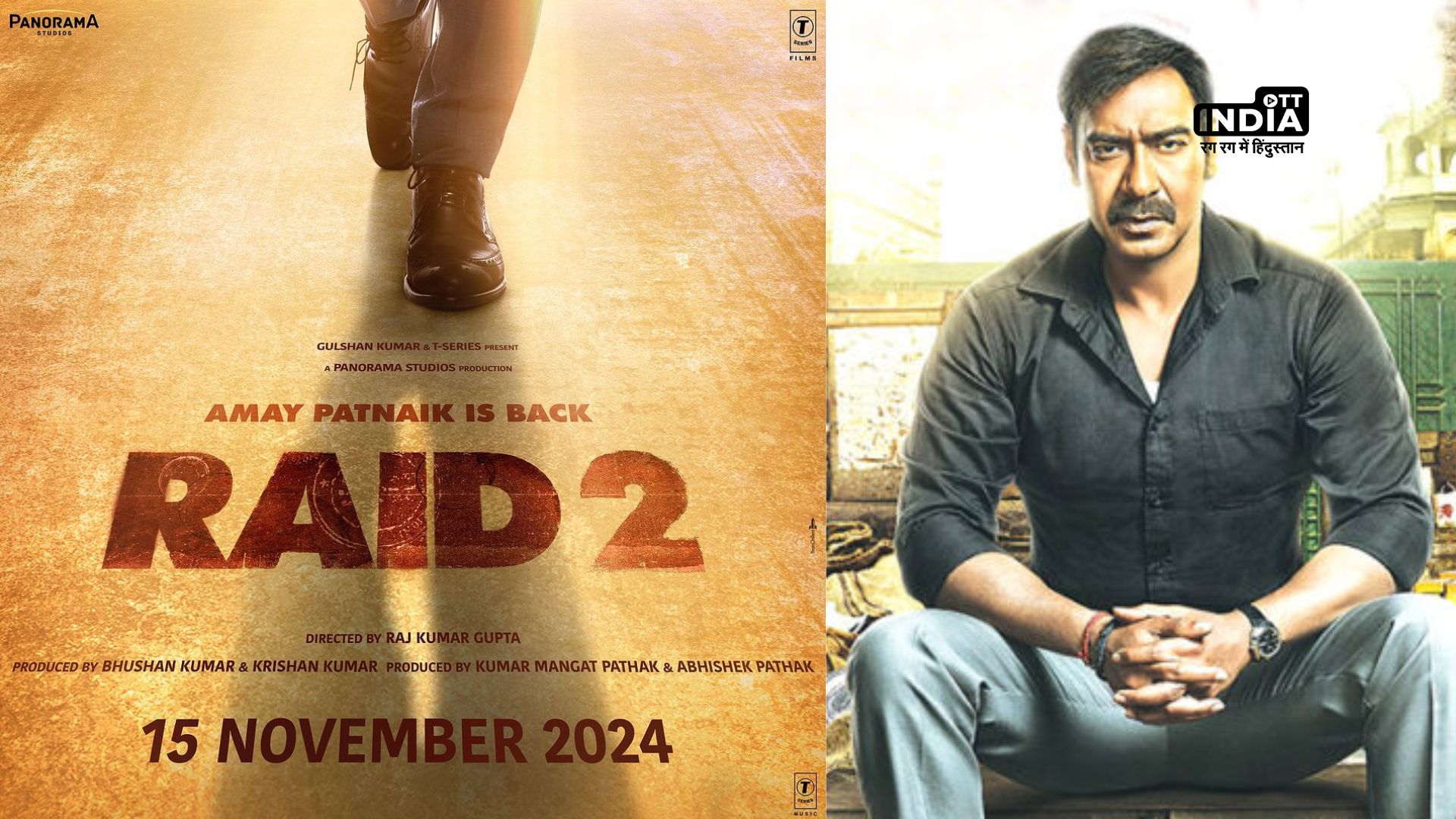 Ajay Devgn as IRS Officer Amay Patnaik returns in Raid 2 – Release Date Out