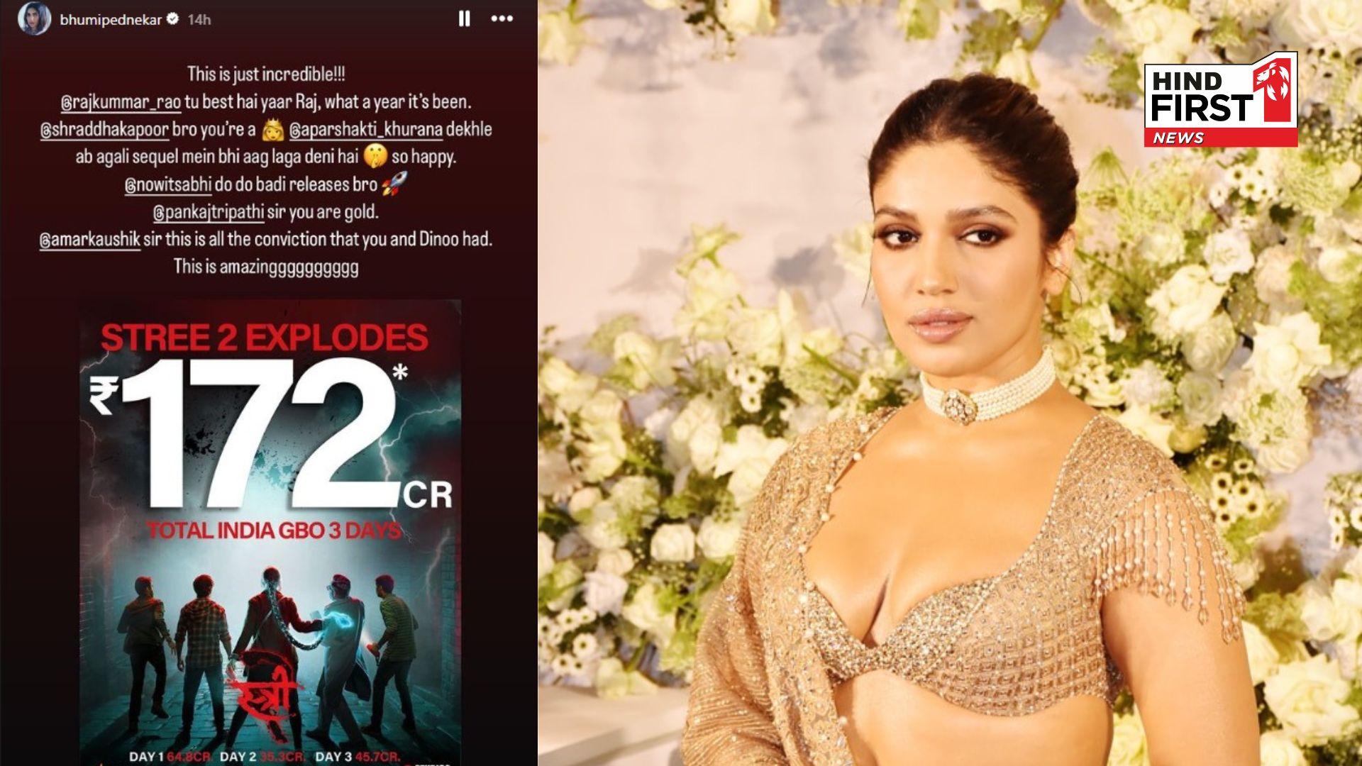 Bhumi Pednekar Praises Rajkummar Rao’s Performance in ‘Stree 2’