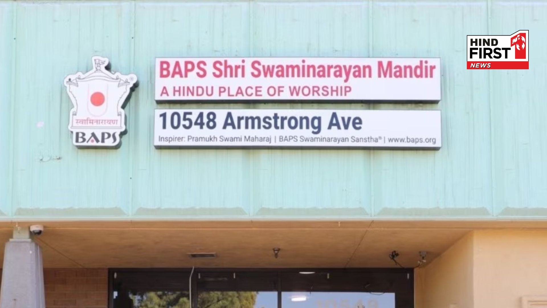 Hindus go back...hate messages written at Sacramentos Swami Narayan temple in California, vandalized