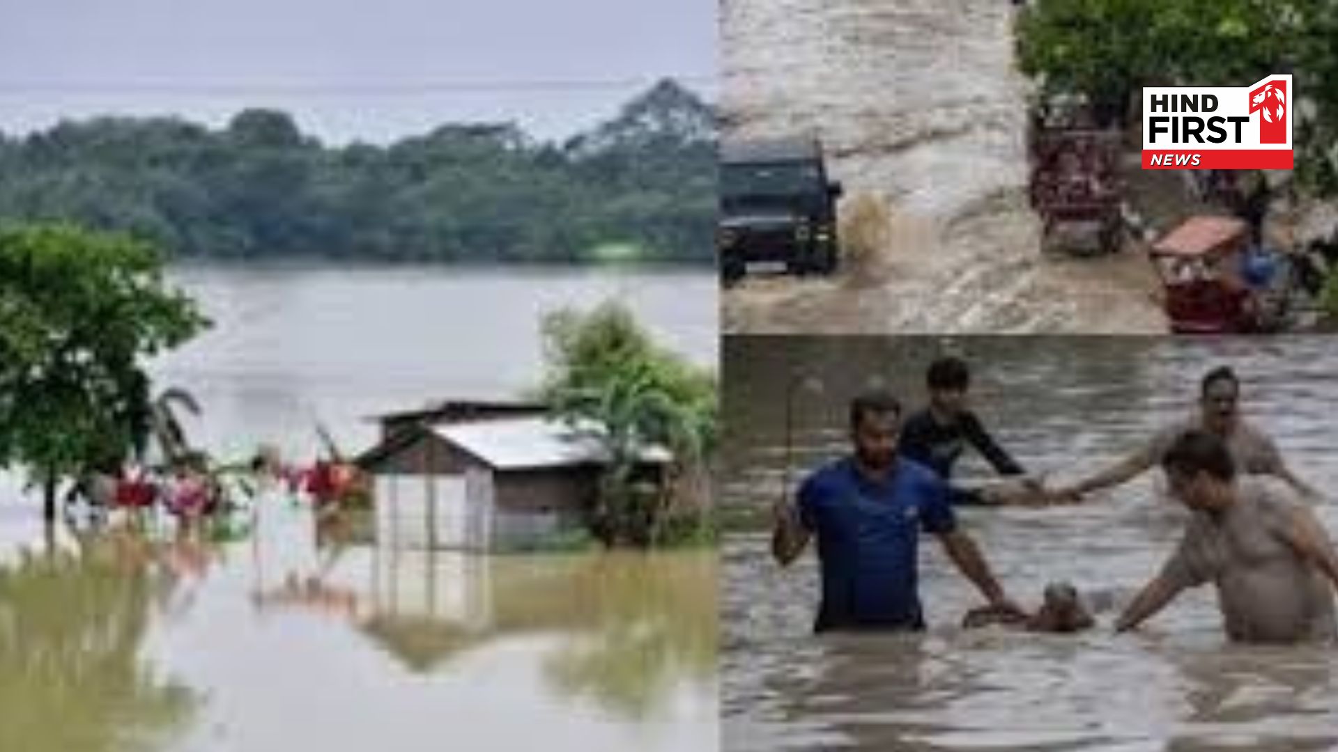 Flood situation in Bihar due to rain in Nepal, such a dangerous form of Kosi seen after 56 years