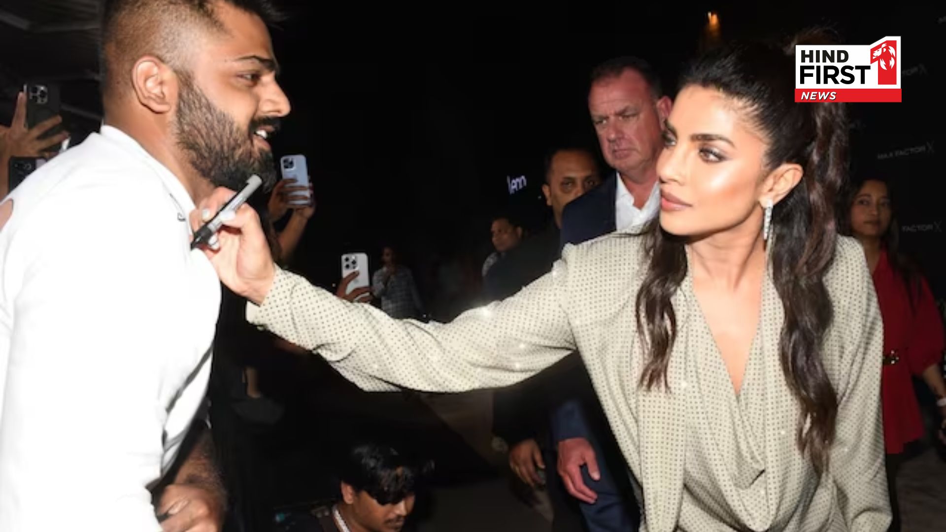 Priyanka Chopra steals the show in Mumbai, signs fan’s shirt | WATCH