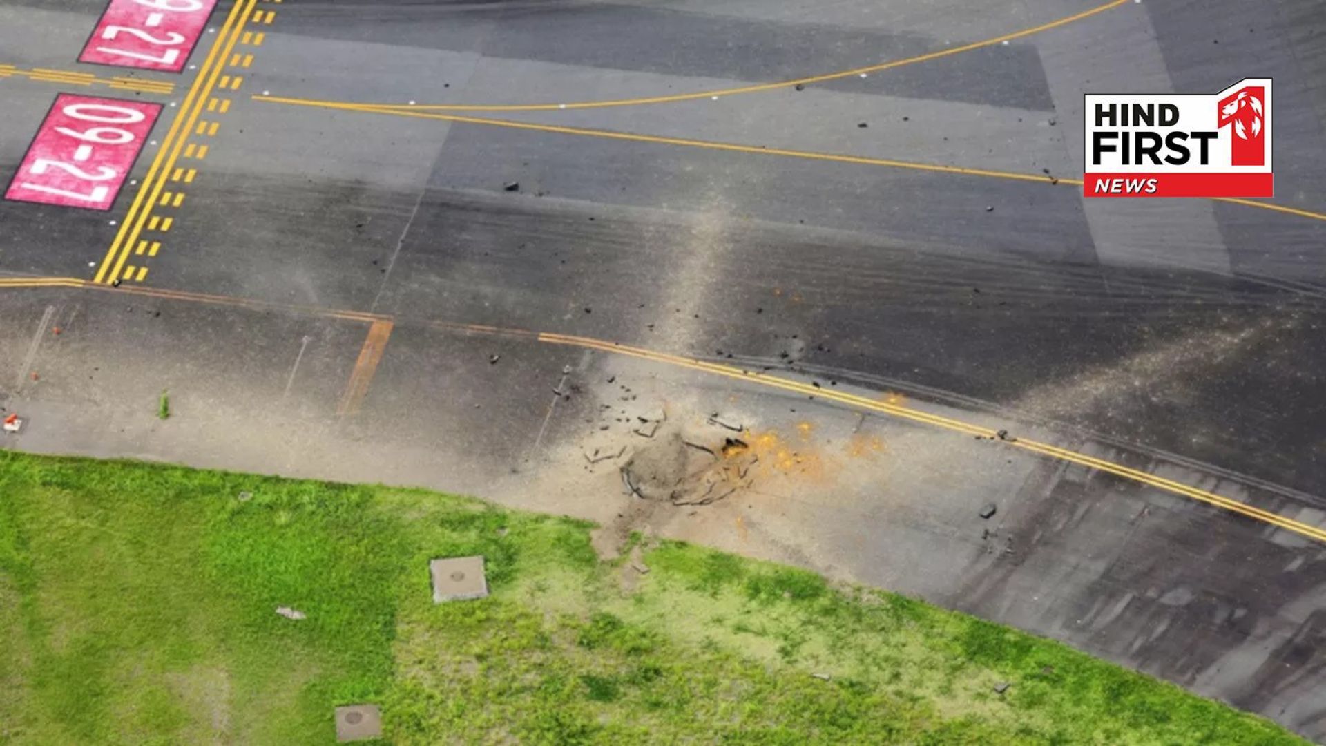 Before the onset of the 3 World War, World War 2 bomb exploded at Japans airport, 80 flights cancelled