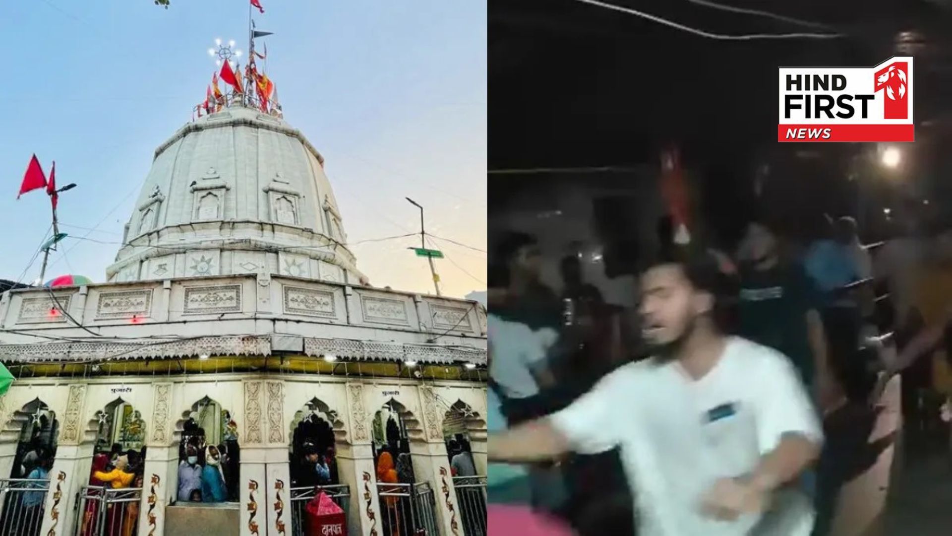 Stampede due to electric shock in Kalkaji Mandir,1 student dead and many injured