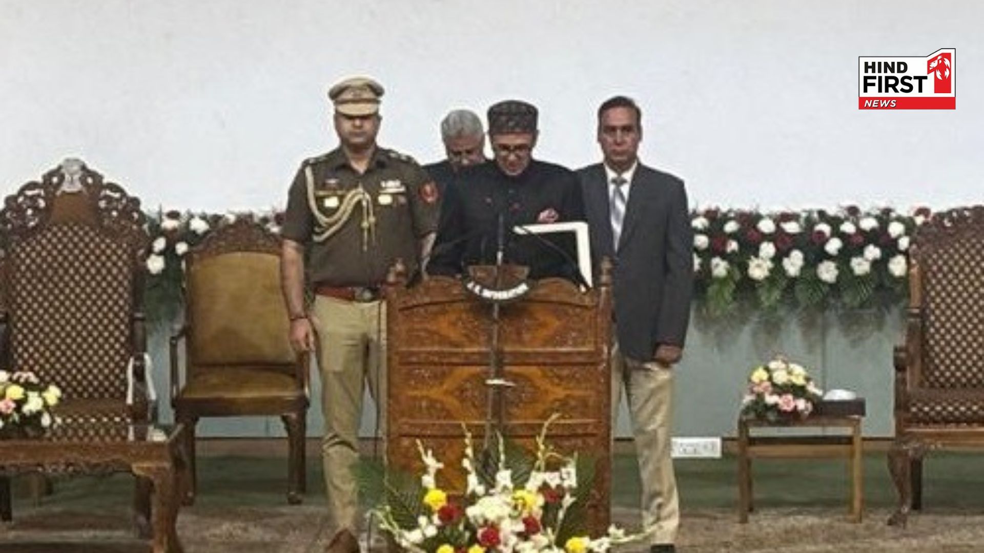 Omar Abdullah took oath as Chief Minister of Jammu and Kashmir, India Alliance showed their strength  