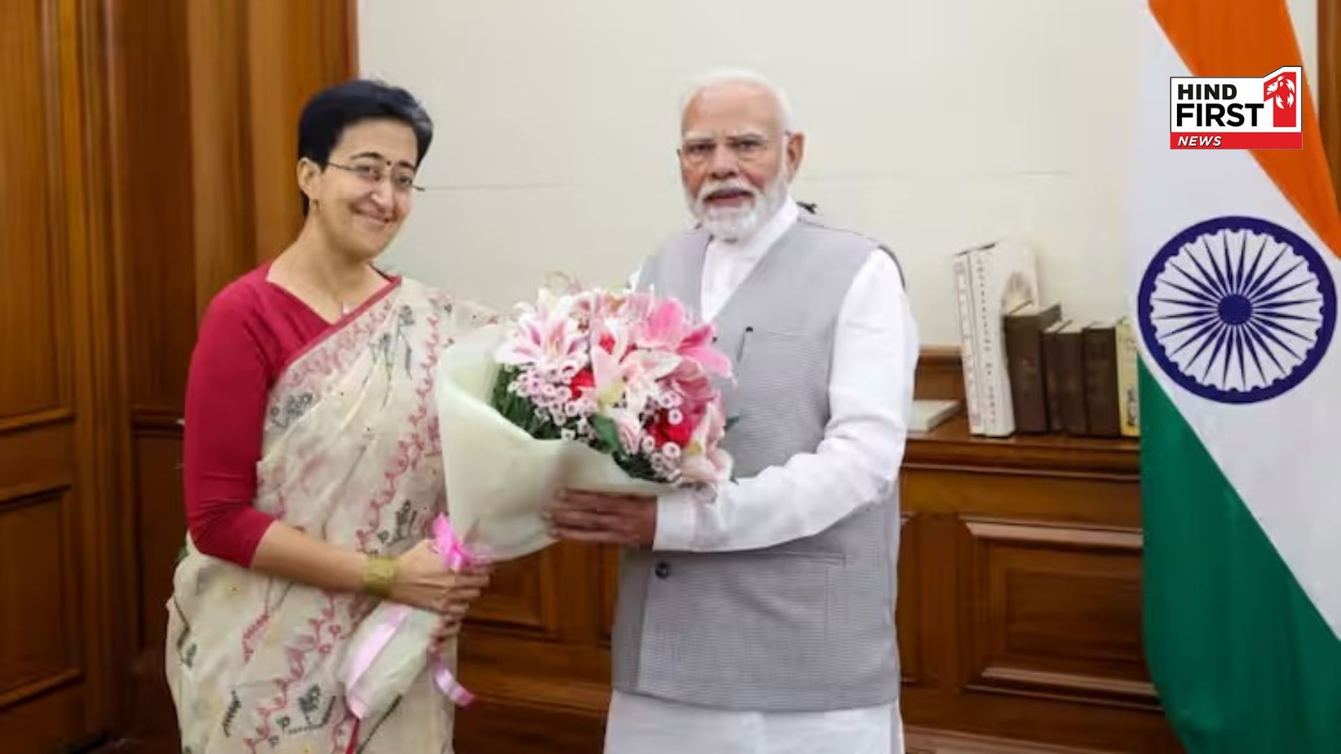 Atishi met PM Modi, first meeting after becoming the Chief Minister of Delhi