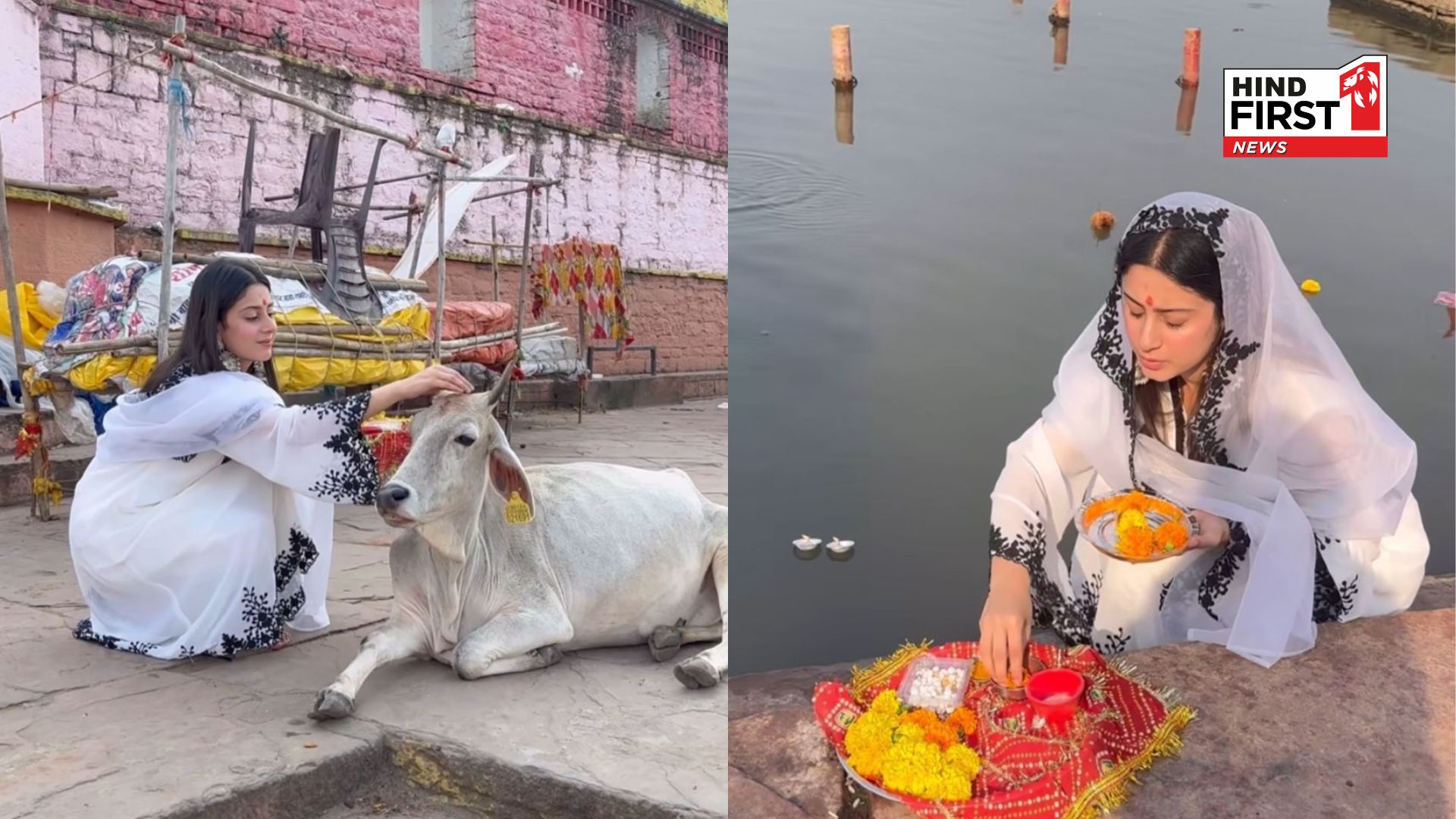 Isha Malviya performs Puja on Banks of River Narmada on her 21st Birthday | WATCH