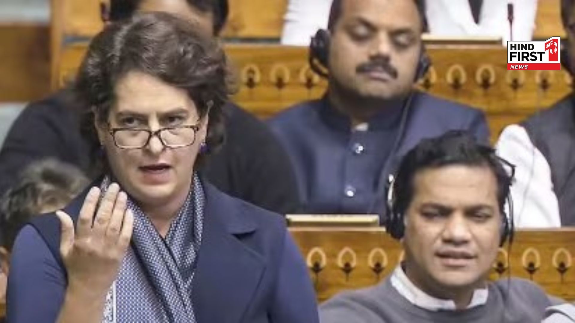 Priyanka Gandhi first speech in Lok Sabha, she hit back at BJP and said…