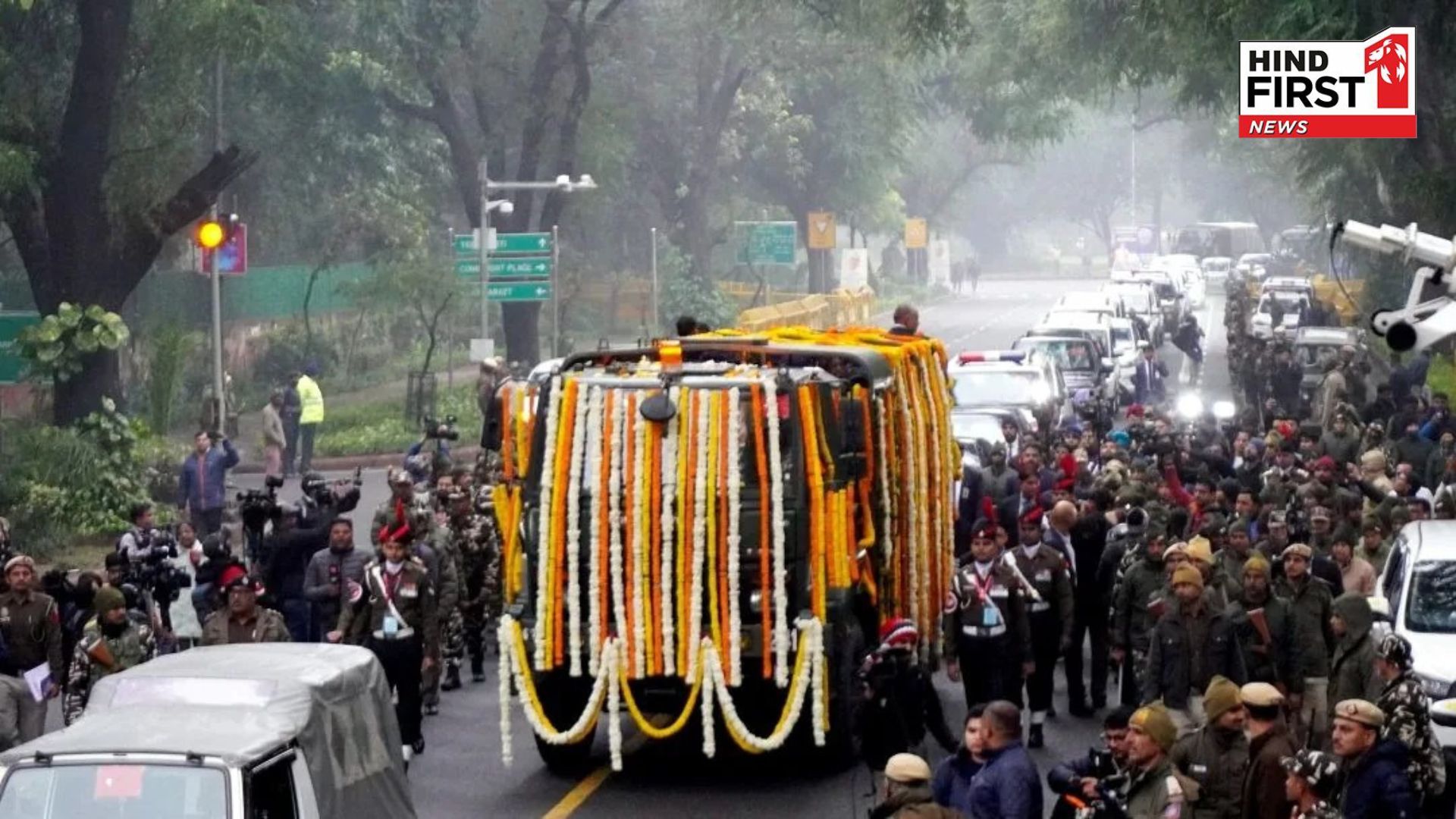 Manmohan Singh embarks on his final journey, cremation in a short while, PM Modi bids farewell