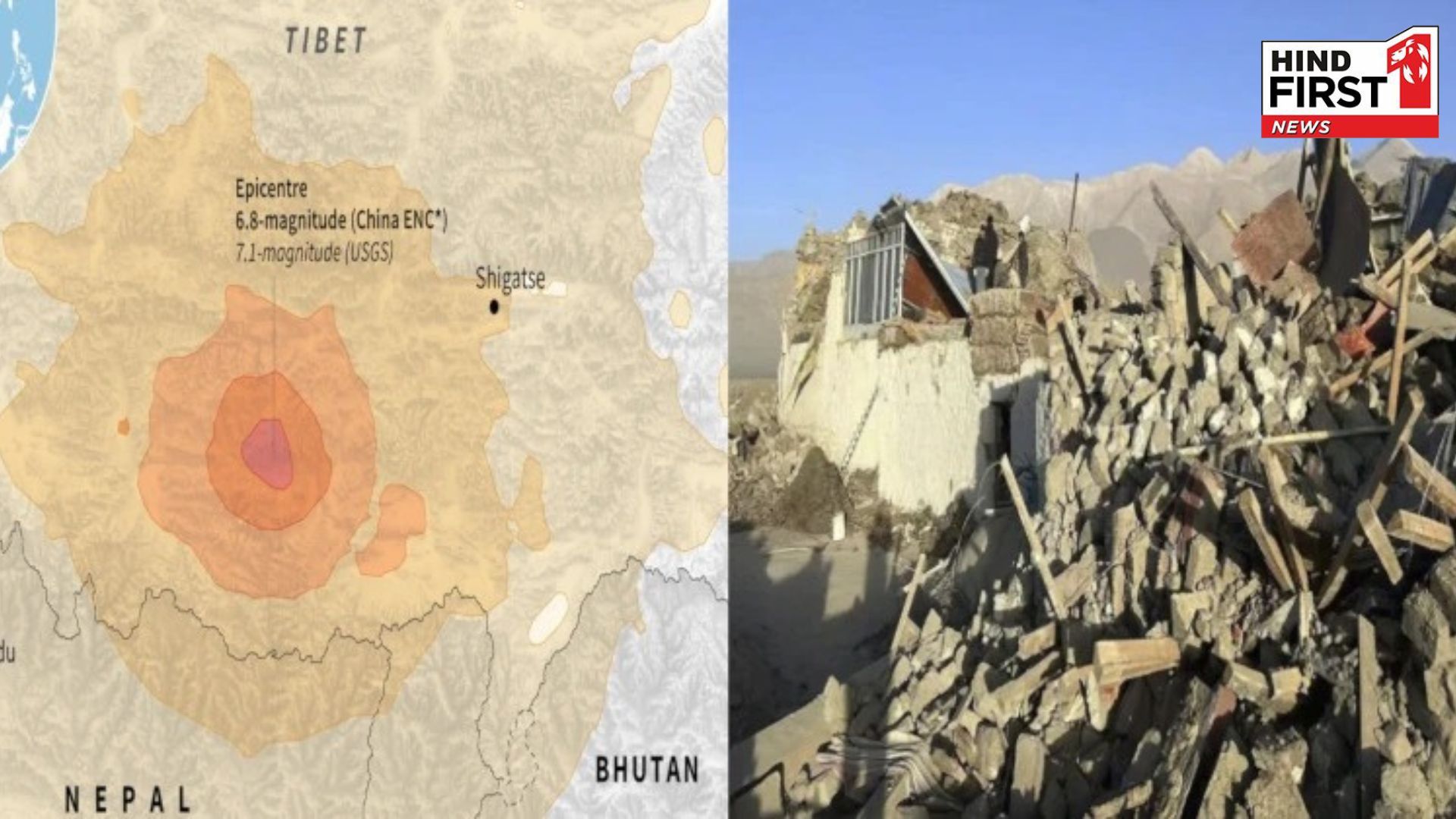 Tibet earthquake causes massive destruction... 53 dead-62 injured