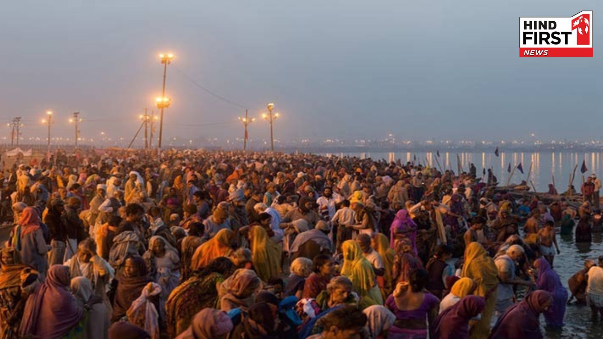 Devotees crowd on sands of Sangam, see the color of Mahakumbh before first royal bath