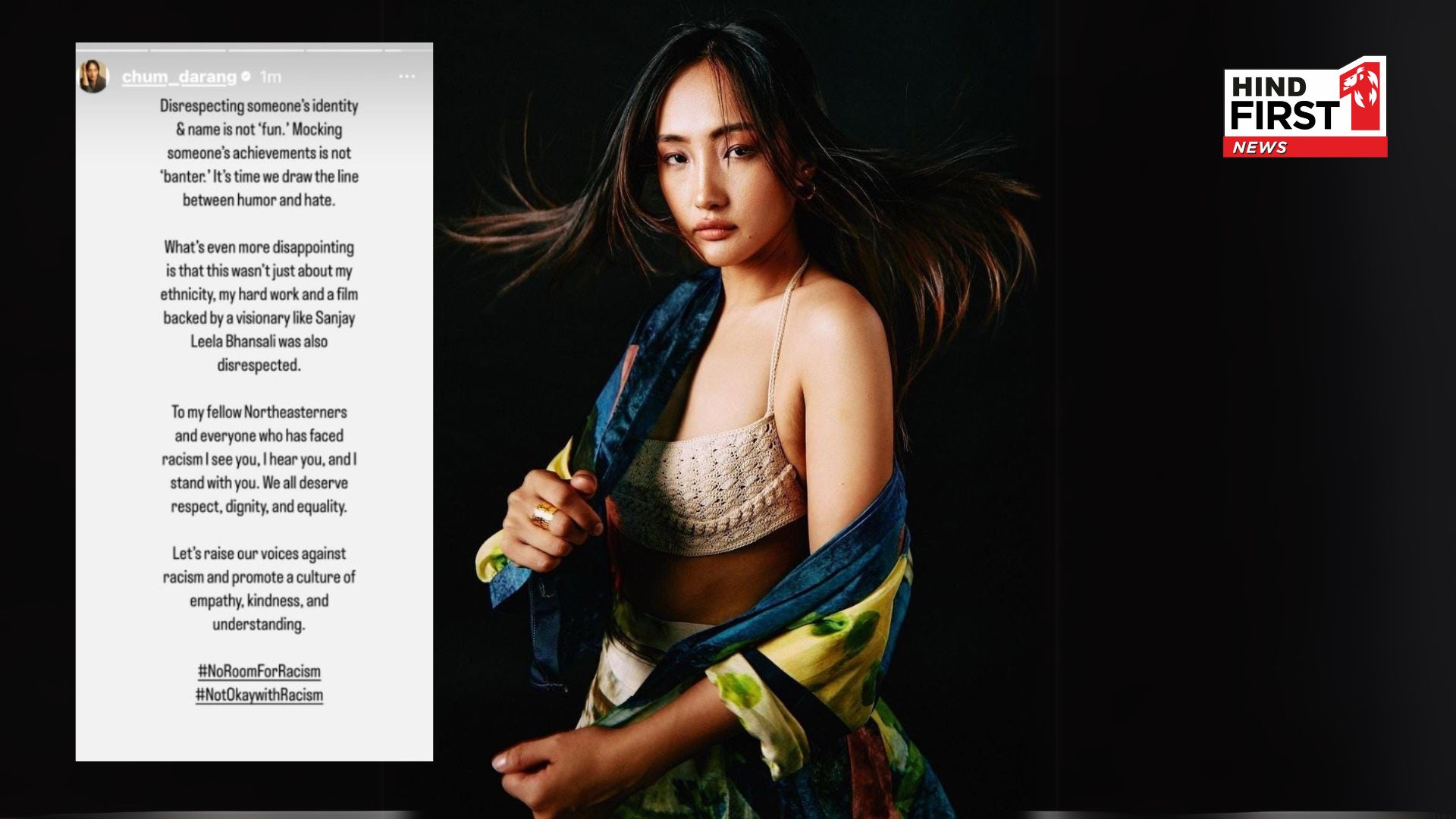 Actress Chum Darang Schools Elvish Yadav for Racist and demeaning Comments, says, “No Room for Racism!”