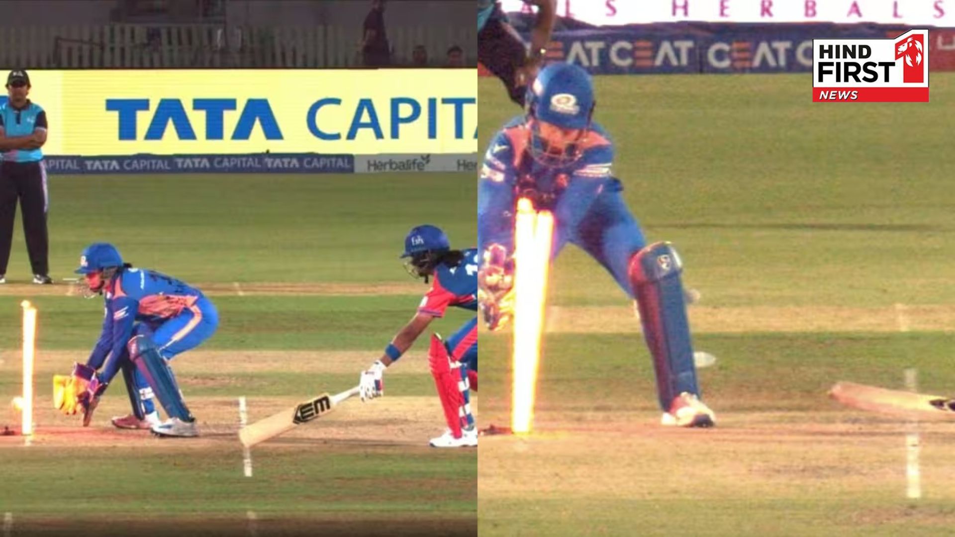 Third umpire made mistake... uproar over run out of 3 players of Mumbai Indians