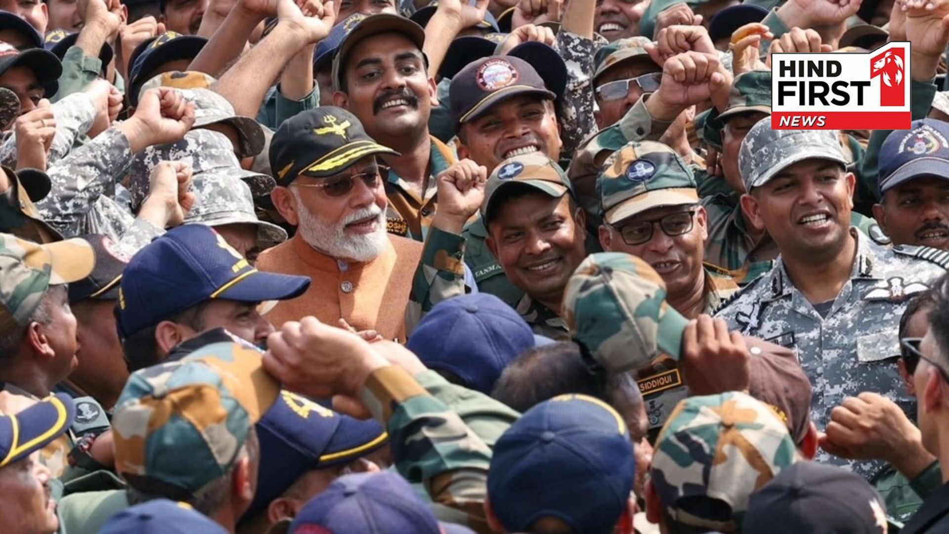 PM Modi reached Adampur Airbase,PAK had made false claim of blowing up this base