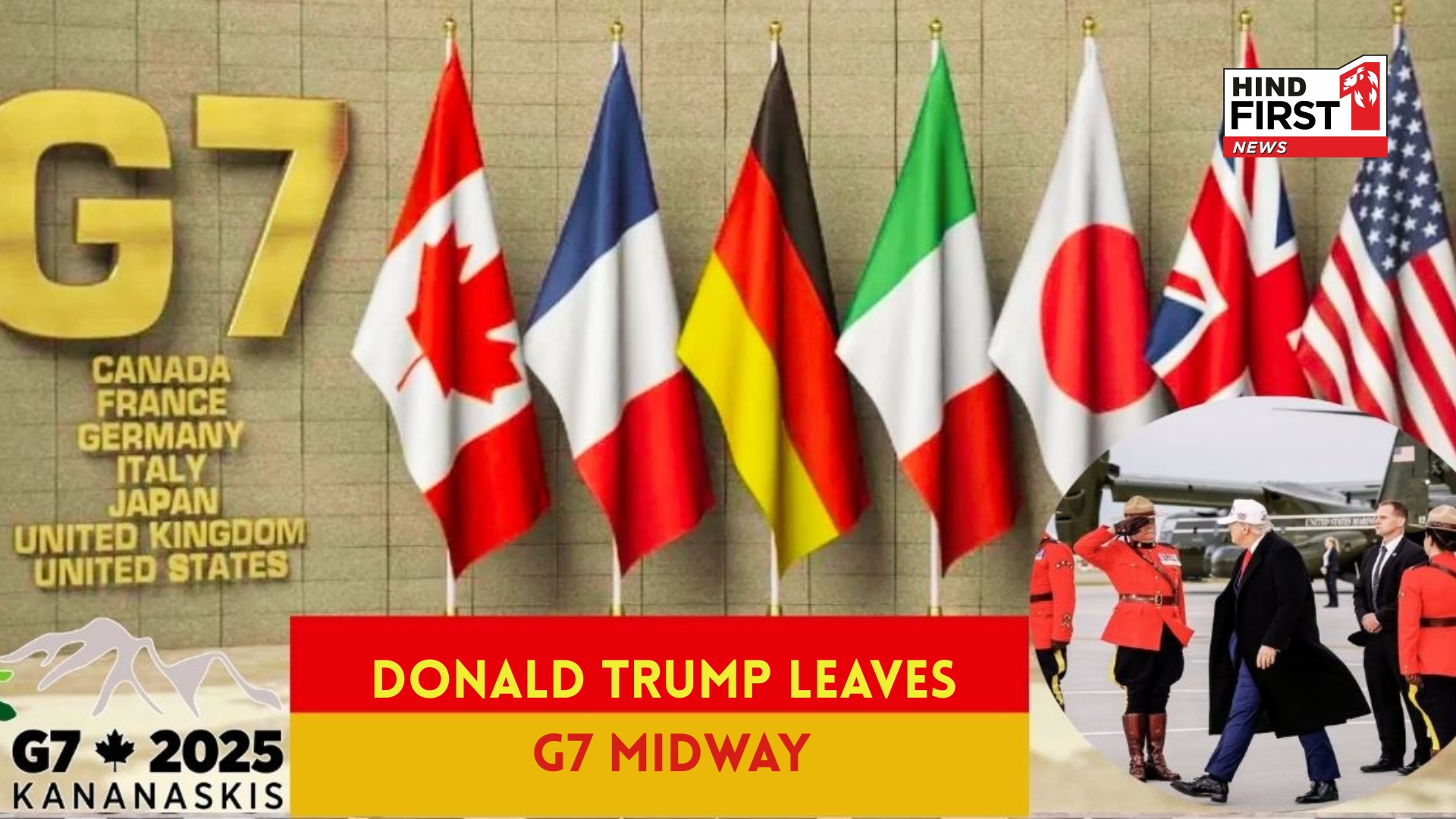 US President Donald Trump Leaves G7 Summit Midway Amid Israel-Iran Tensions