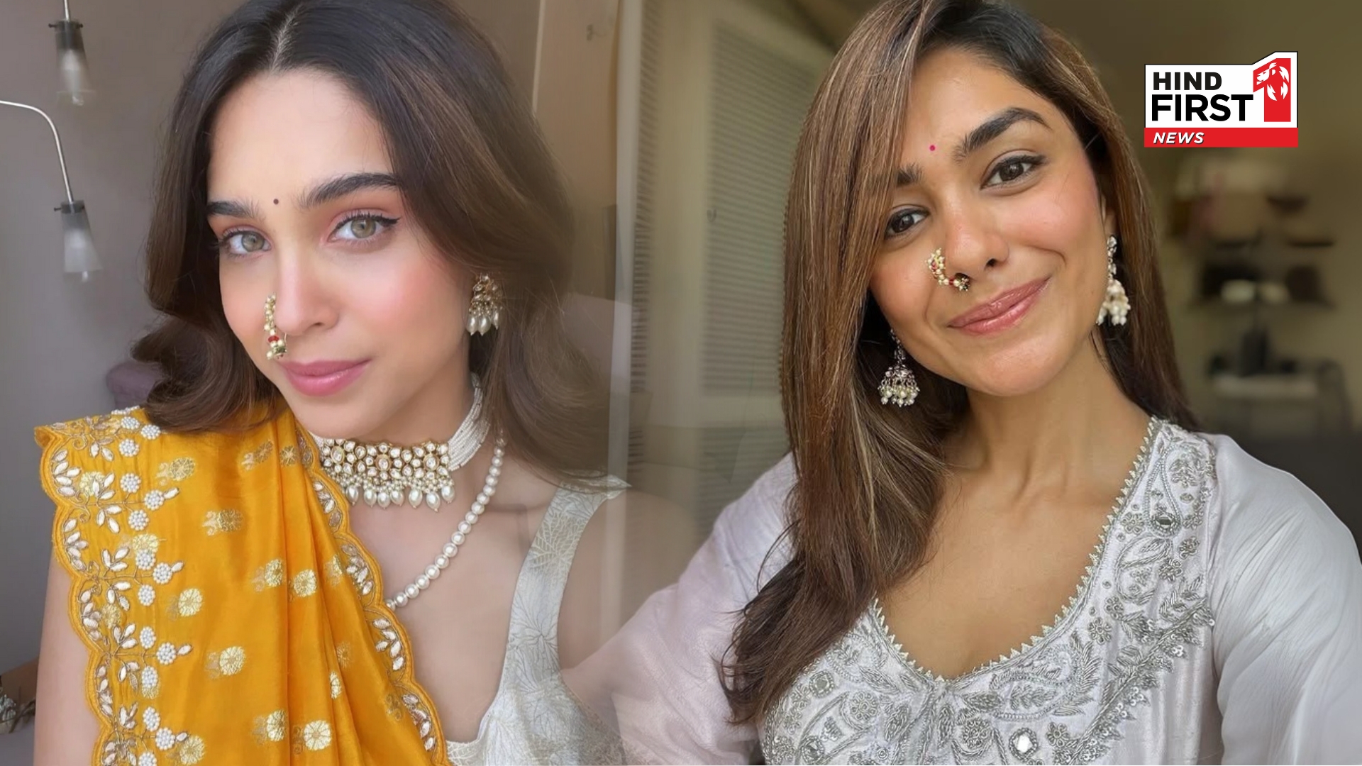 Mrunal Thakur to Sharvari: Bollywood Actresses Who Nailed Maharashtrian Nose Pins