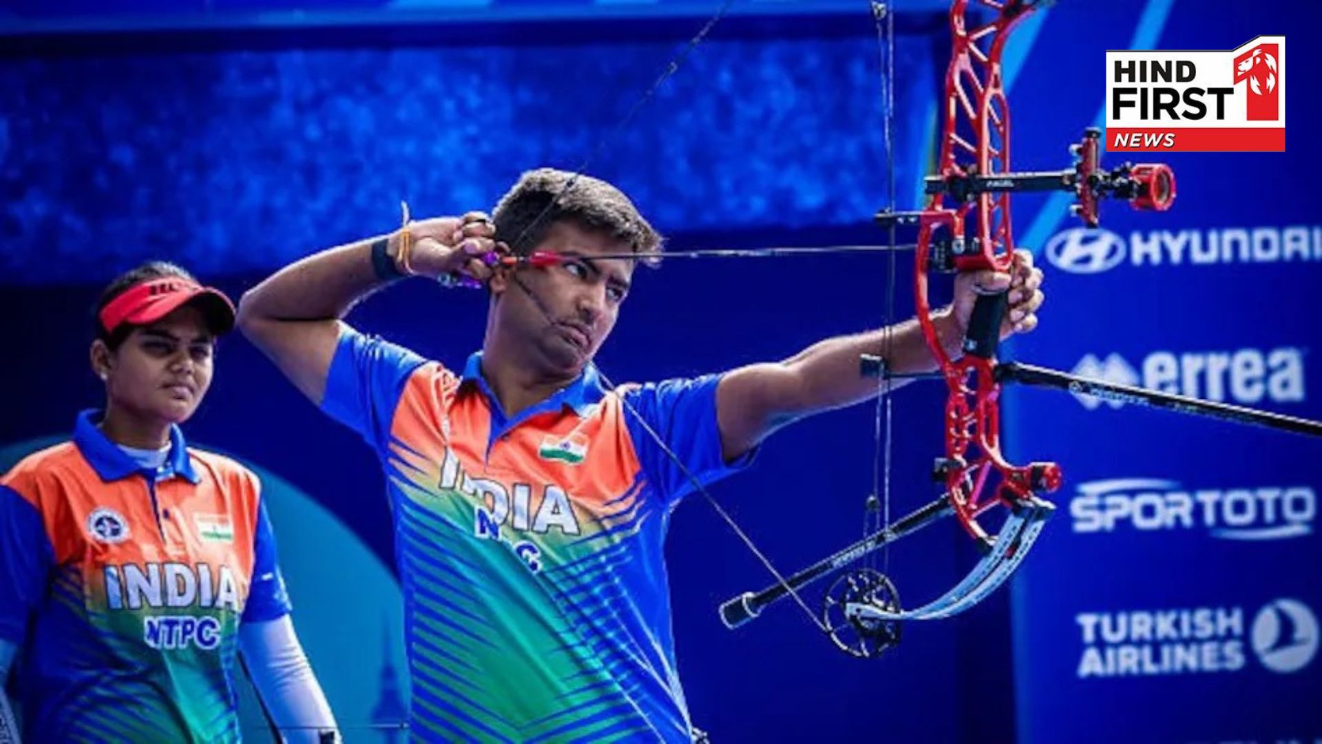 India historic gold for mens compound archery team at World Championships