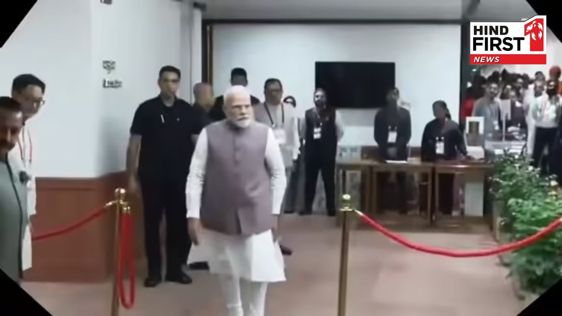 Voting begins for the Vice President election... PM Modi casts first vote in Parliament House