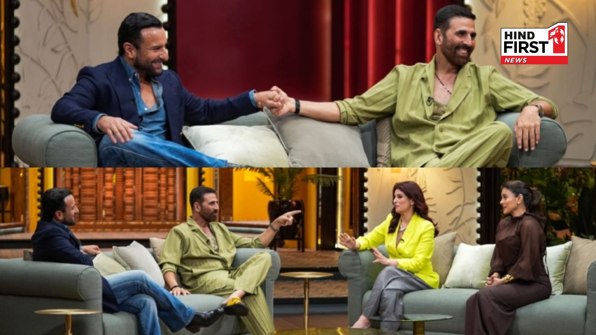 Two Much With Kajol and Twinkle Episode 3: Saif Ali Khan Brings Back the Charm, Tease, Banter and Laughter His Way - Proves to Be the Best Part of the Show!