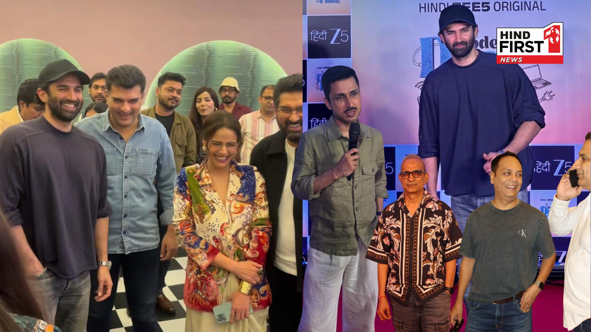 Aditya Roy Kapur, Mona Singh and Kunaal Roy Kapur Attend the Screening of Manish Trehan’s Upcoming Show Thode Door Thode Paas