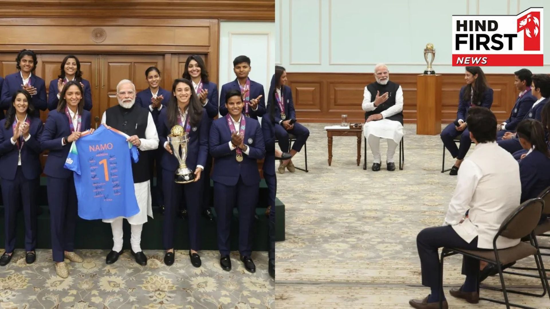 PM Modi meets World Champions, Team India gifts them a special autographed jersey