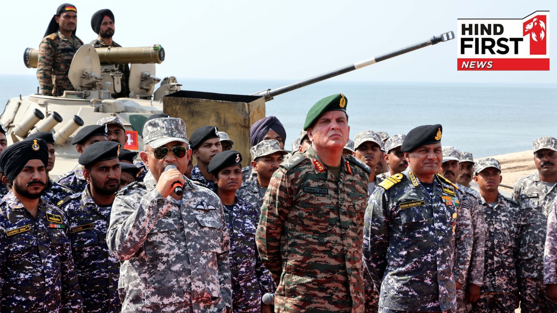 Gujarat: Tri-Service Exercise 2025“Trishul” Concludes at Madhavpur Beach, Porbandar