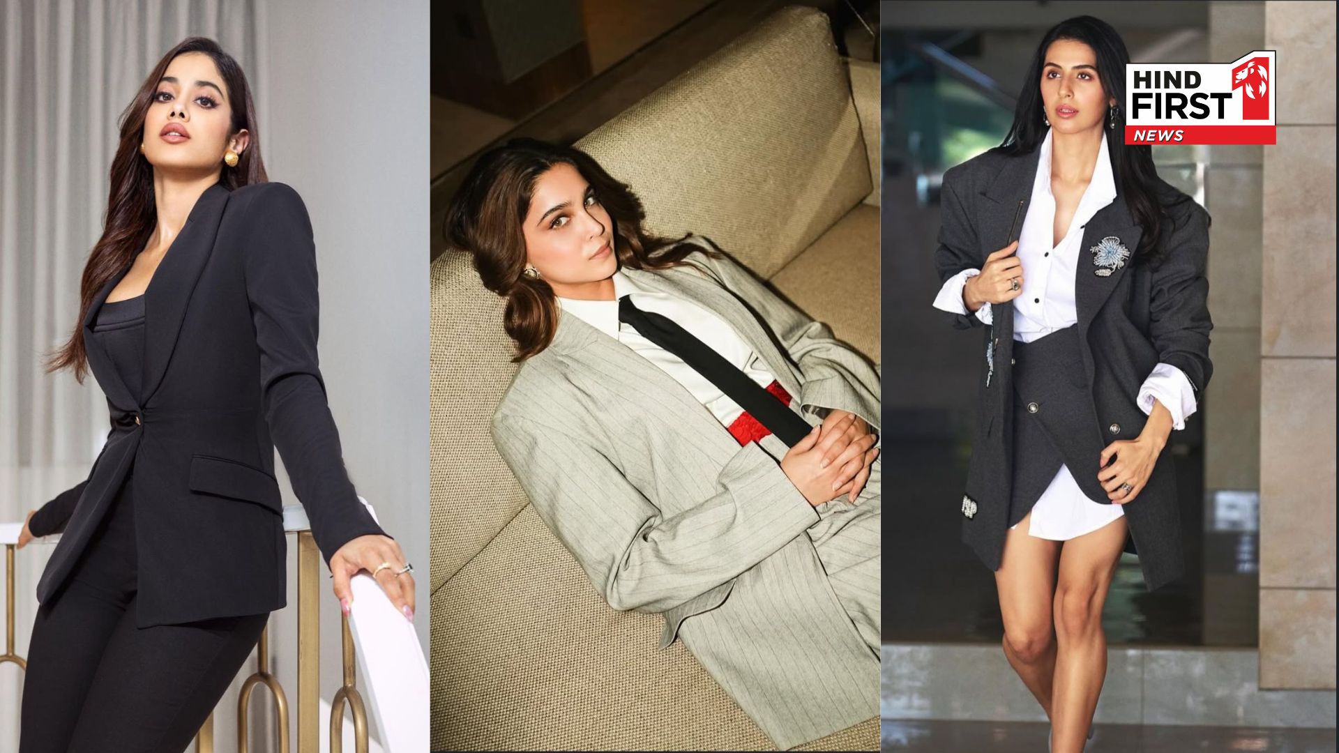 Janhvi Kapoor, Sharvari Wagh to Simar Bhatia : 5 Actresses Who Radiated Boss-Lady Energy in Power Suit Looks